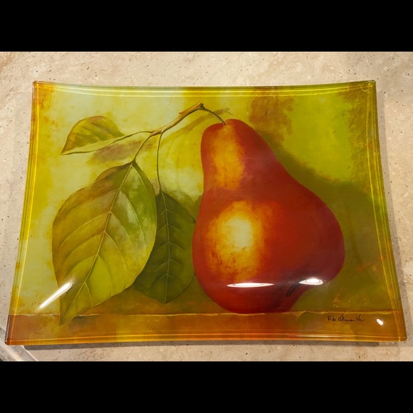 Art Glass Platter - Picture 2 of 3